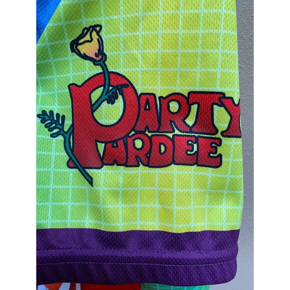 Voler Shirt Jersey Cycling Touring Full Zip Colorful Party Pardee Men's Size Lg - Picture 7 of 12